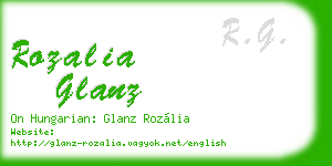 rozalia glanz business card